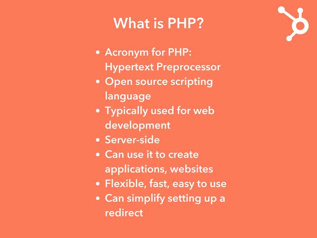 Redirección de PHP: ¿Qué es PHP? 