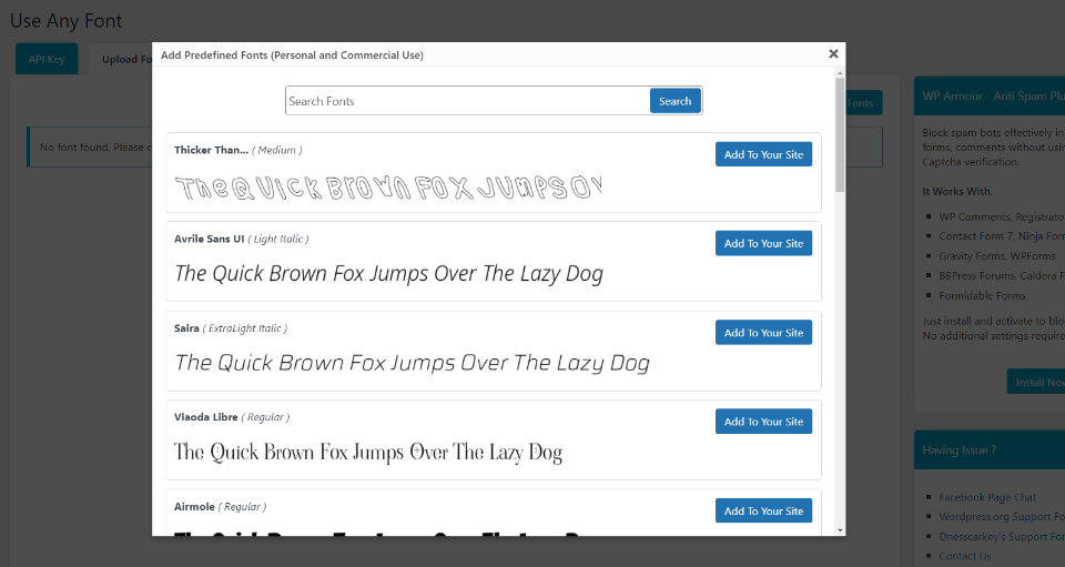 Usa cualquier fuente