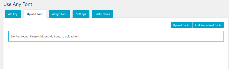 Usa cualquier fuente