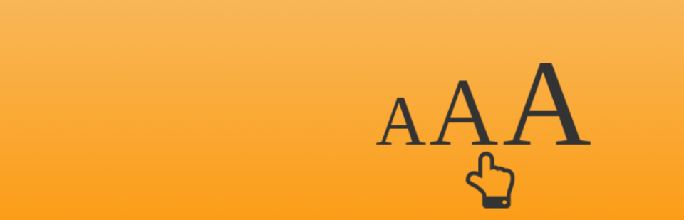 Cambio de tamaño de fuente de Zeno