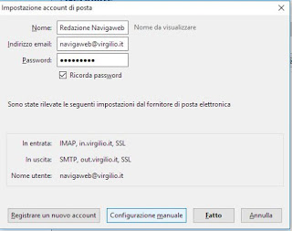 Detección de configuración Configurar Thunderbird