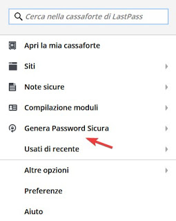 Genere una contraseña segura de LastPass