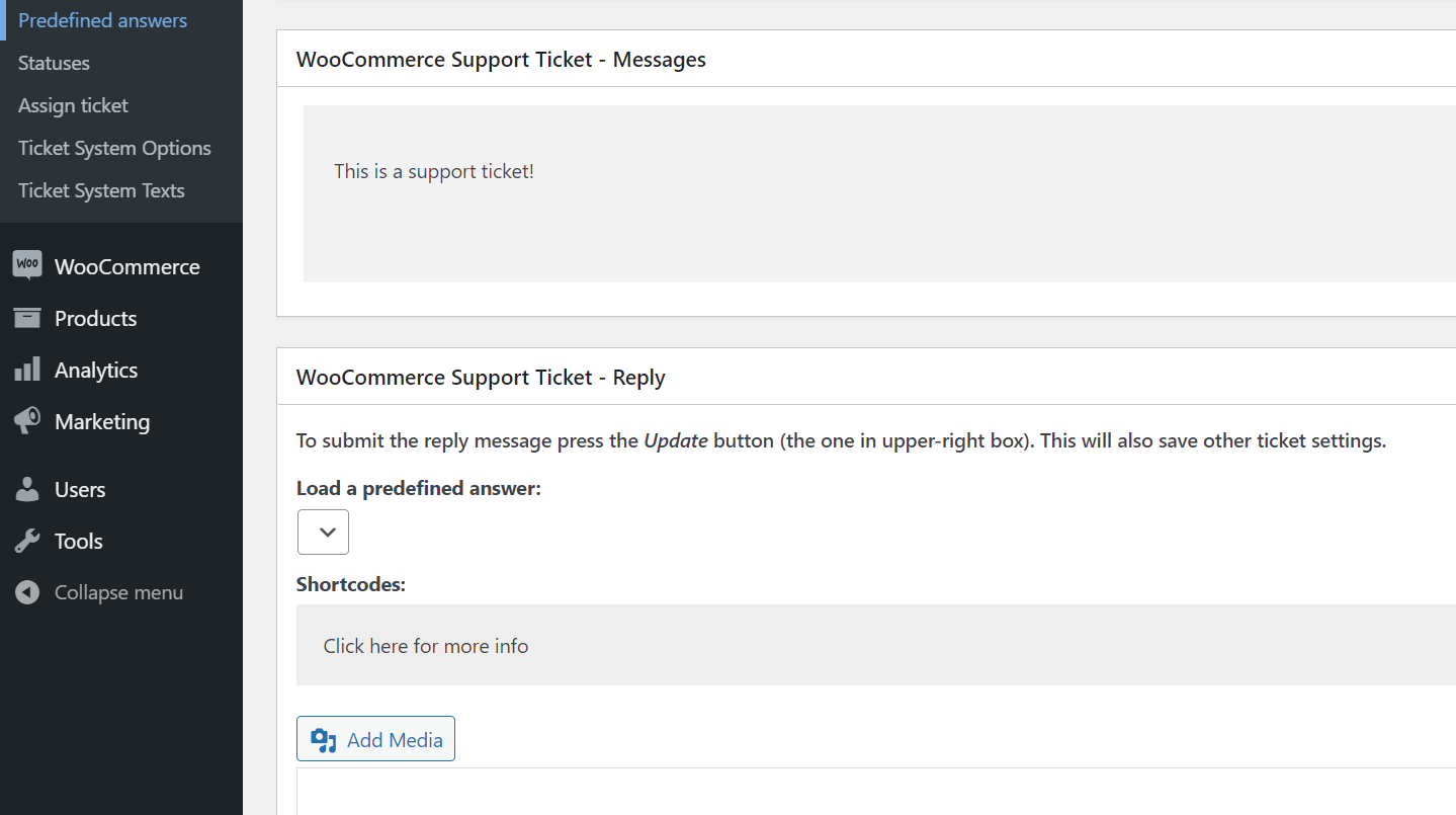 Responder a una solicitud de soporte de WooCommerce