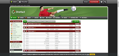 Sitio web de Diretta.it