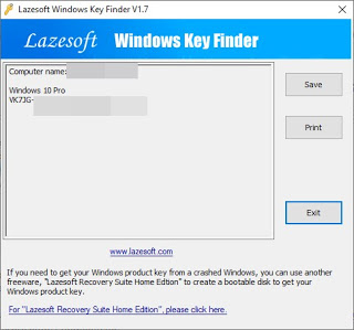 Buscador de claves de Windows Lazesoft lazesoft