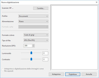 ventana del escáner