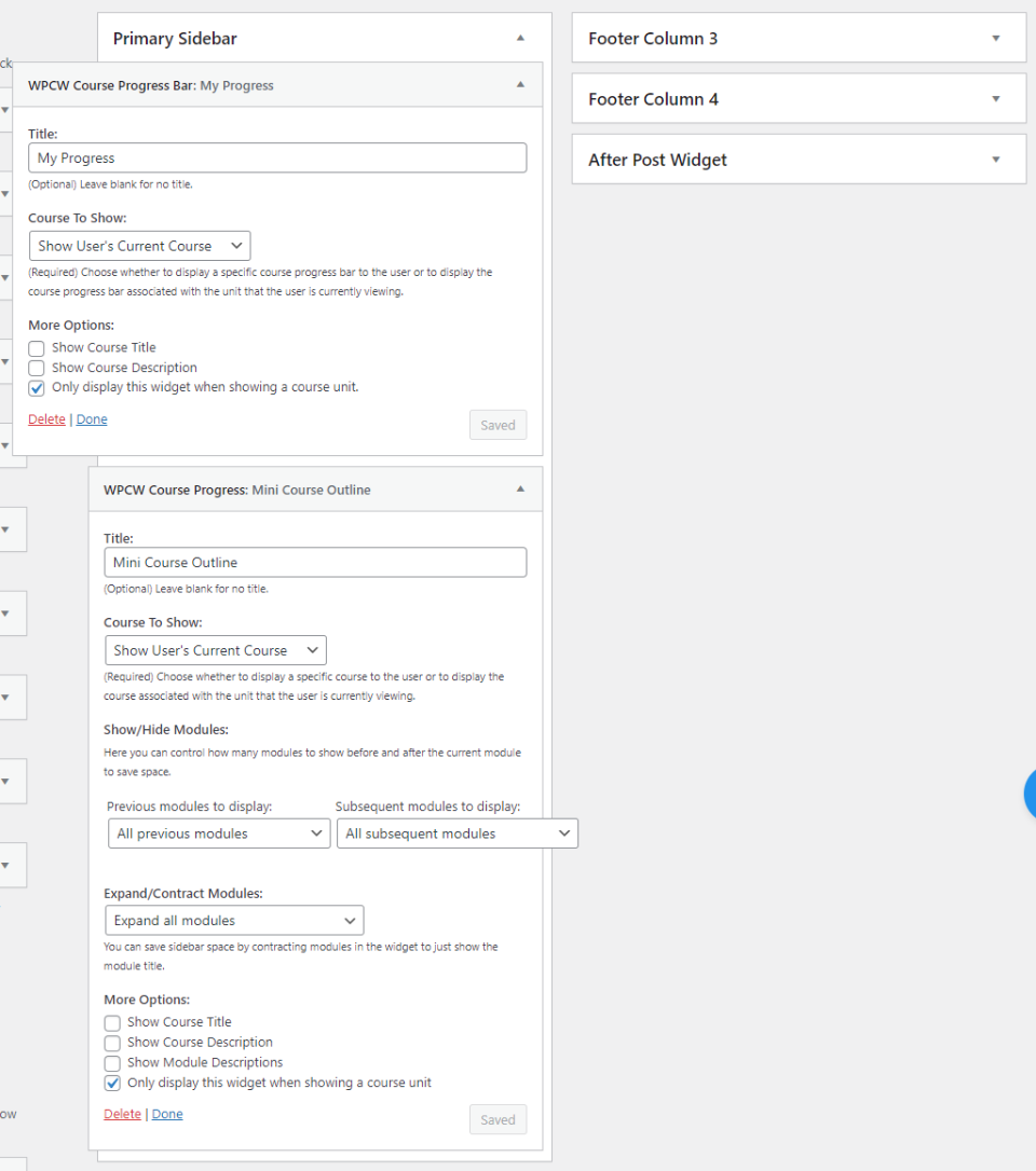 Materiales de capacitación de WP