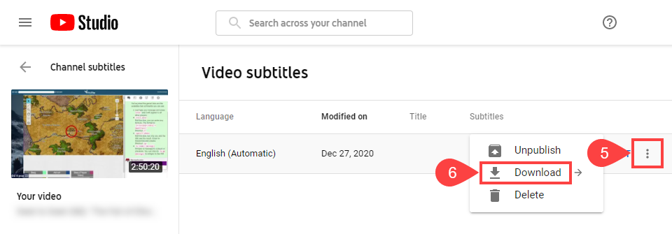 subtítulos y detalles 
