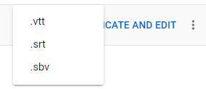 formatos de transcripción