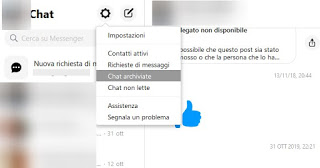 Chat archivado en Facebook chats archivados