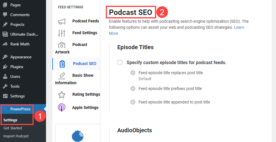 podcast de seo de powerpress