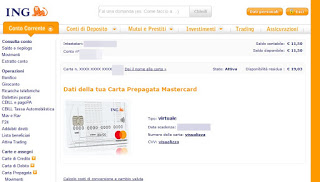 Tarjeta ING