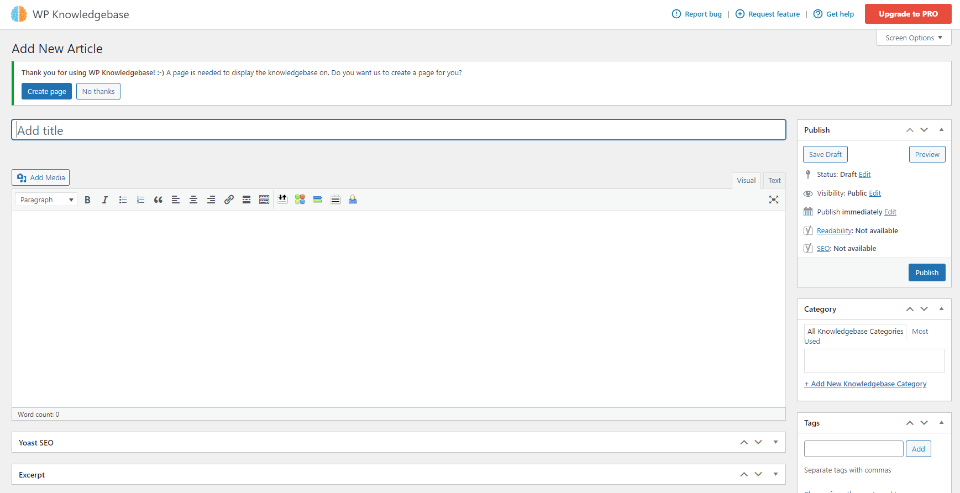 Base de conocimiento de WP