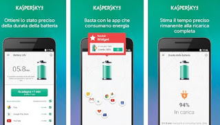 Duración de la batería de Kaspersky Aplicación Kaspersky Duración de la batería