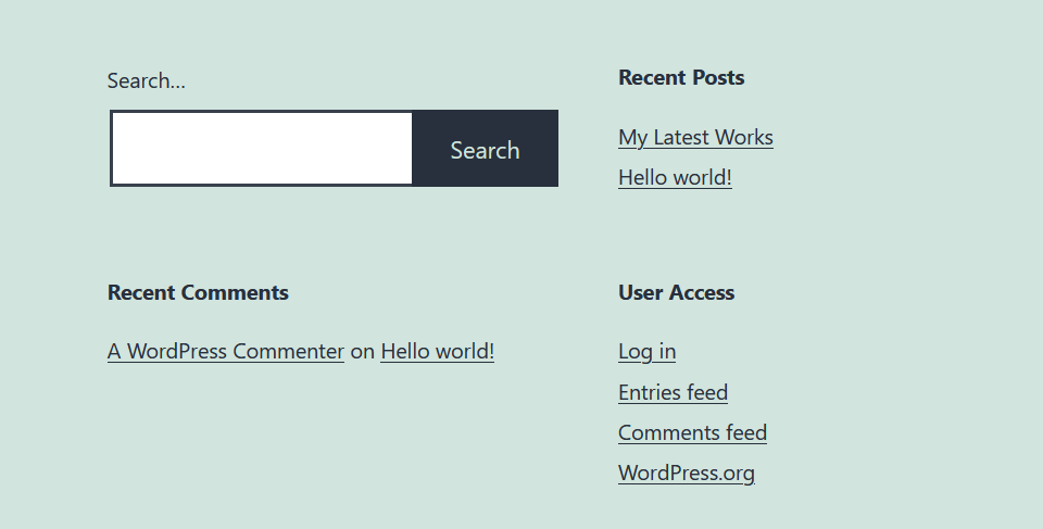 Opción de acceso de usuario.