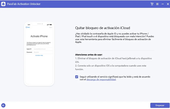 Descargar programa de desbloqueo de icloud