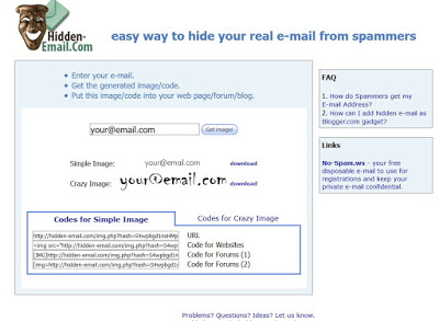 servicio de correo electrónico oculto