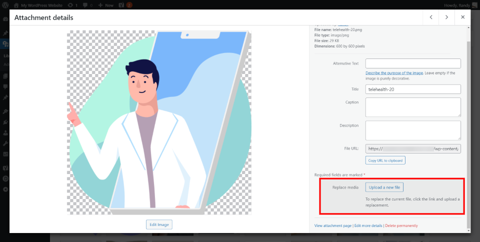 Habilitar el reemplazo de medios