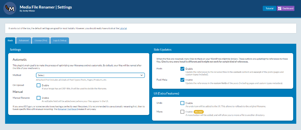Cambiar el nombre de un archivo multimedia
