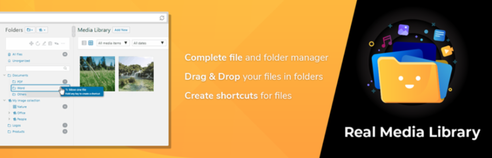 Biblioteca de WordPress de medios reales