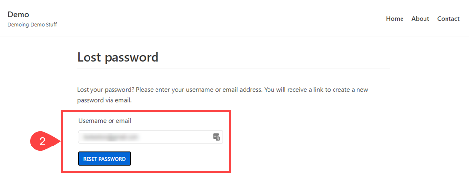 restablecimiento de contraseña