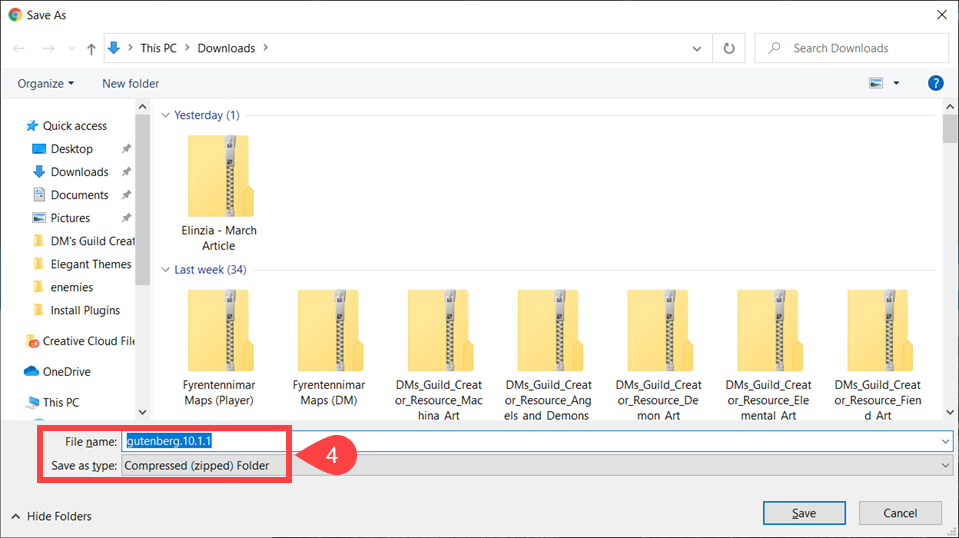 Descarga del complemento de WordPress