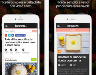 página de fans de la aplicación de cocina