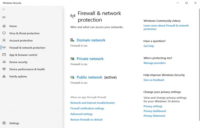 Configurar el Firewall de Windows