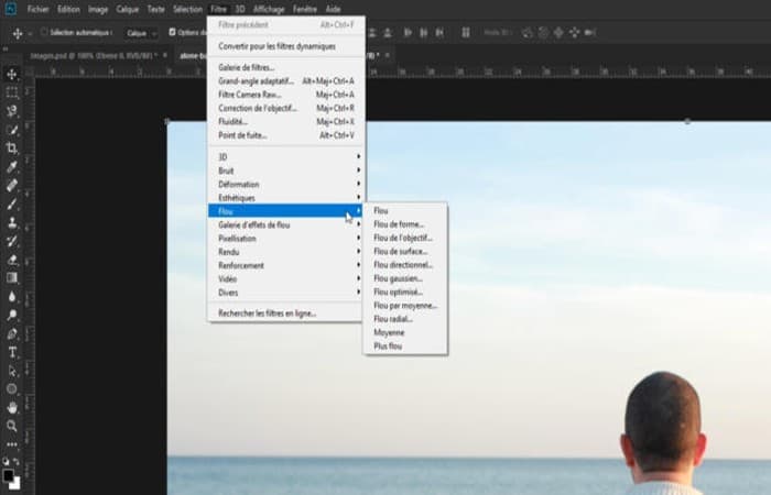 efecto de desenfoque en Photoshop
