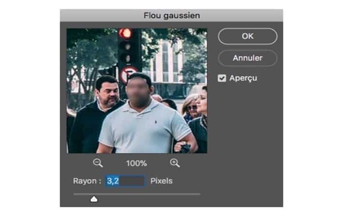 Filtro > Desenfocar > Desenfoque gaussiano.