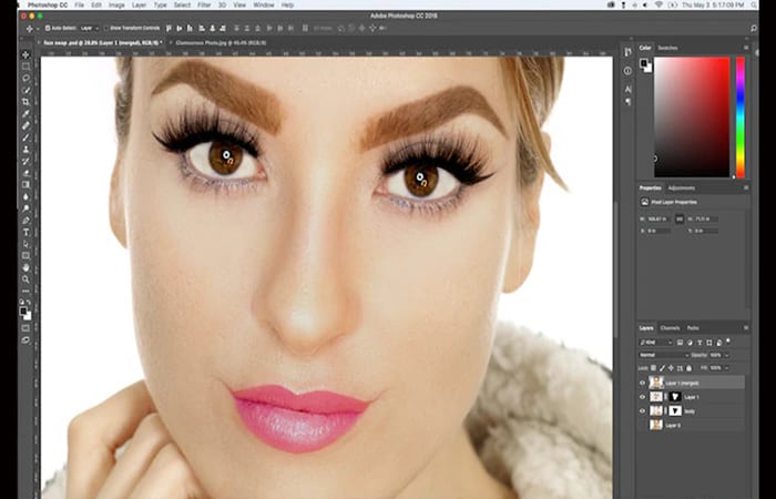 Cambiar la cara de una foto por otra