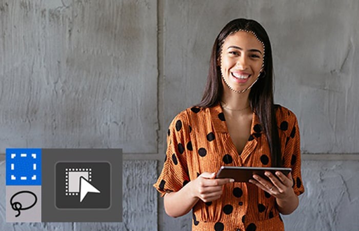 Intercambio de caras con selección de objetos