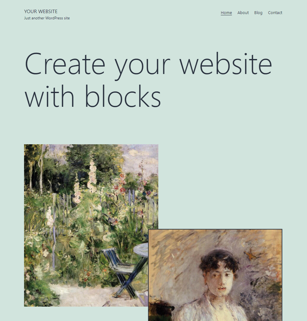 Encabezado de la página de inicio veinte veintiuno