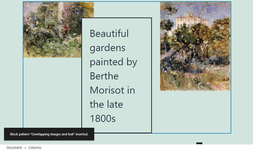 Superposición de imágenes y texto