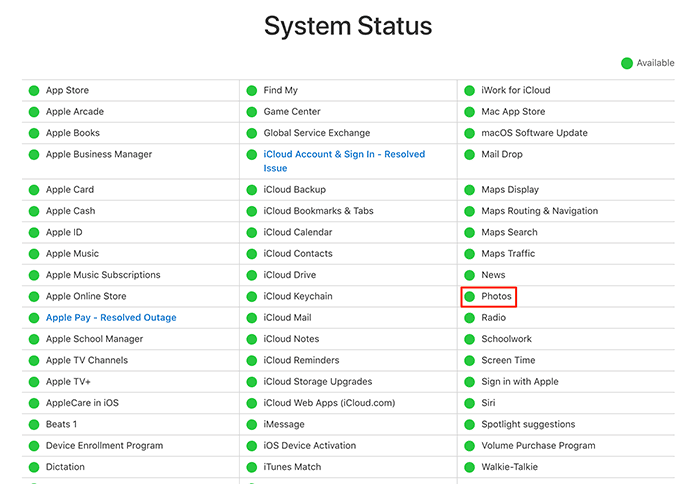 Sitio web de la estatua de Apple con fotos destacadas