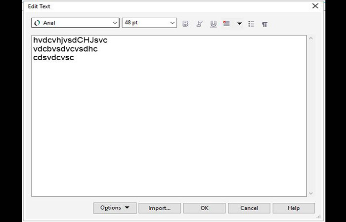 Encontrar un texto en CorelDraw