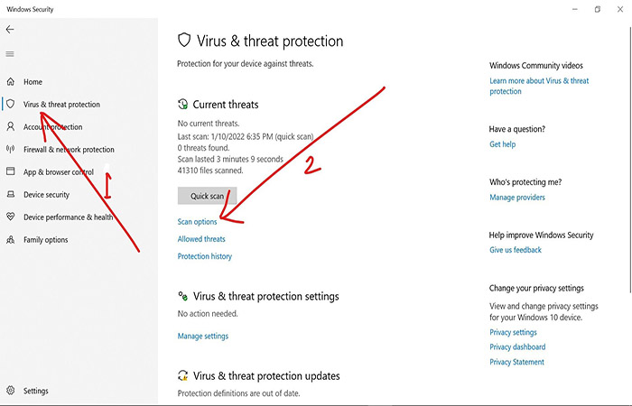 Escanea tu computadora en busca de virus