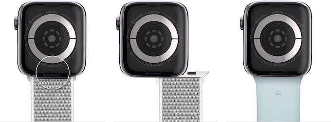 Instrucciones visuales para cambiar la correa del Apple Watch