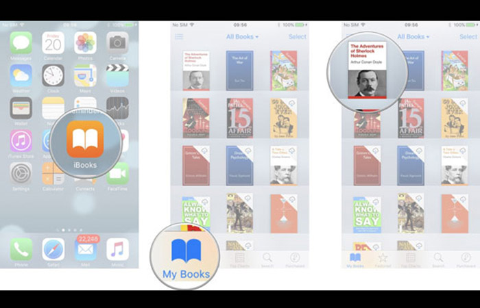 AirDrop iBooks de forma inalámbrica de iPad a iPhone