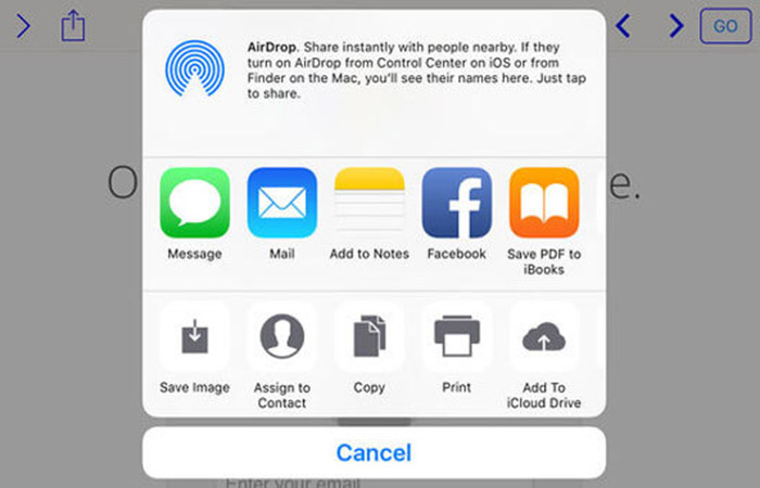 AirDrop iBooks de forma inalámbrica de iPad a iPhone