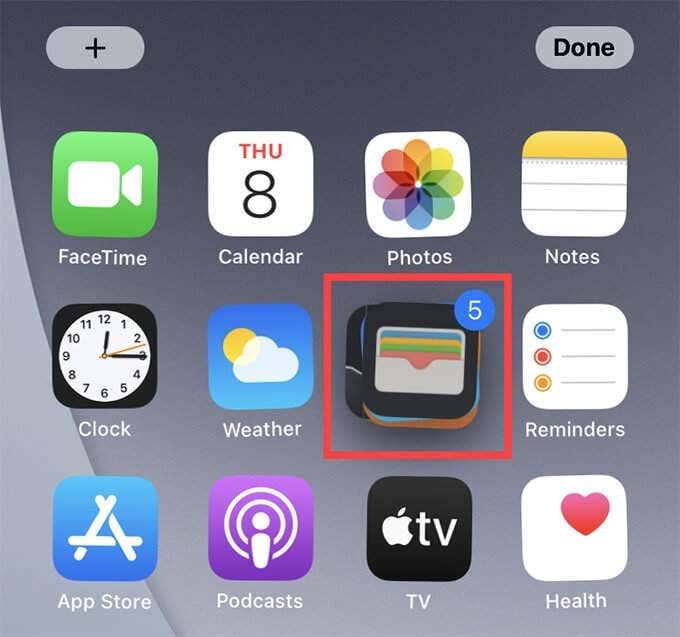 Varios iconos apilados