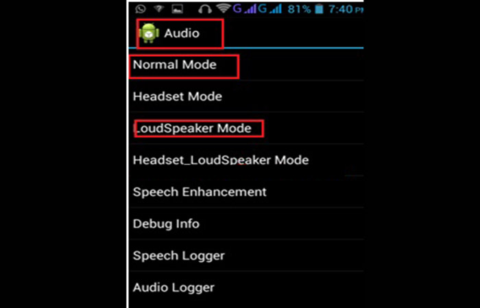 Sube el volumen de Android