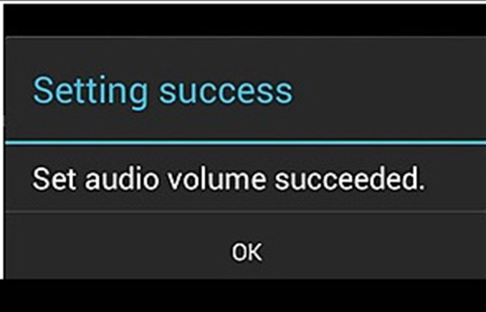Sube el volumen de Android