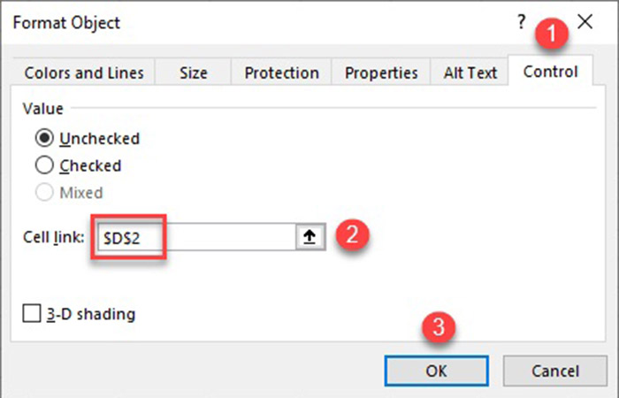 Asociar un botón de radio con una celda