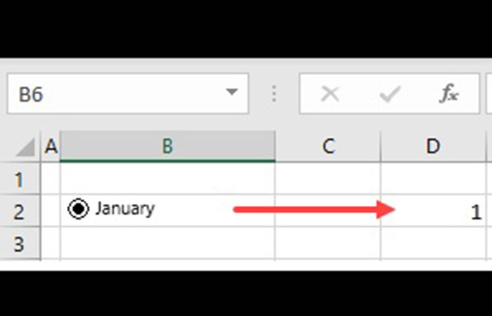 Asociar un botón de radio con una celda