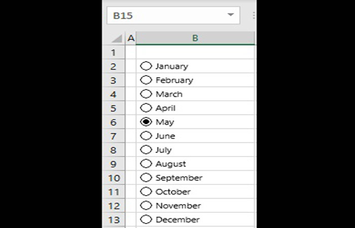 Insertar botones de selección múltiple