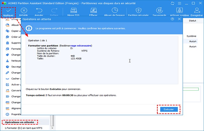 haz clic en Aplicar y Ejecutar