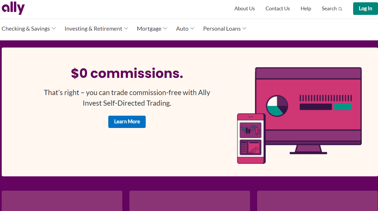 Página de inicio del sitio web aliado