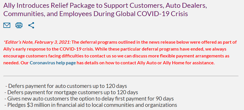 Política de período de gracia de Ally |  Pagos automáticos aliados