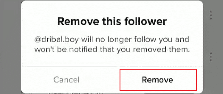 Toque Eliminar para confirmar el proceso |  ¿Puedes ver quién te denunció en TikTok?